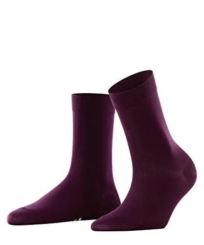 FALKE Damen Cotton Touch Socken atmungsaktive nachhaltige Baumwolle elegant fein verstärkt halbhoch flache Naht für druckfreie Fußspitze intensive Farben hochwertig 1 Paar