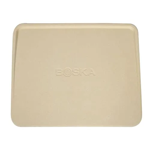 Boska Pizzastein Deluxe 32x40 cm - Pizzastein für Backofen und Grill, sorgt für Steinofenqualität mit schönem erhöhten Rand aus Cordierit – perfekt für knusprige Pizzen.