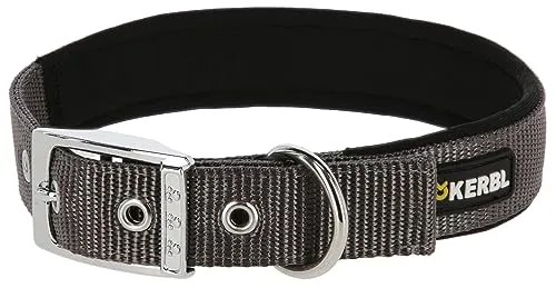 Kerbl Pet Miami Plus Nylonhalsband grau, 53-61cm/38mm