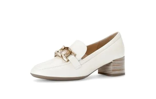Gabor Damen Klassische Pumps, Frauen Absatzschuhe,Leichte Mehrweite (G),stöckelschuhe,Businessschuhe,büro,Creme (Gold matt),40 EU / 6.5 UK