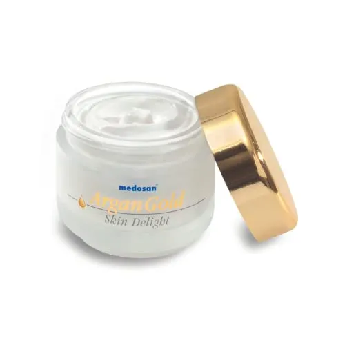 Medosan Tagescreme ArganGold Skin Delight - Anti-Aging mit Arganöl - Anti-Aging-Creme mit marokkanischem Arganöl, wirkt hautstraffend und feuchtigkeitsspendend. Ideal für jugendliche, strahlende Haut und Schutz vor Umwelteinflüssen.