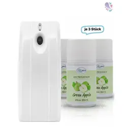 BLANC HYGIENIC SET: Duftspender mit Tag/Nacht Modus und 3 Duftdosen - Elektrische Lufterfrischer mit innovativem Tag- und Nachtmodus, flexibel einsetzbar und ideal für hygienische Räume. Inklusive 3 Duftdosen für individuelle Aromaerlebnisse.