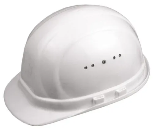 Produktbild Schutzhelm Bauarbeiterhelm Bauhelm mit Belüftung weiß stufenlos verstellbar