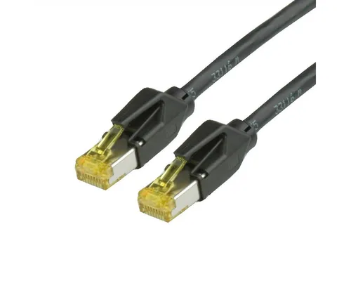 SECOMP Cat.6A Patchkabel S/FTP, 1000 cm, schwarz - Hochwertiges 1000 cm langes S/FTP Netzwerkkabel für schnelle Datenübertragungen. Ideal für professionelle Anwendungen und zuverlässig in der Leistung.
