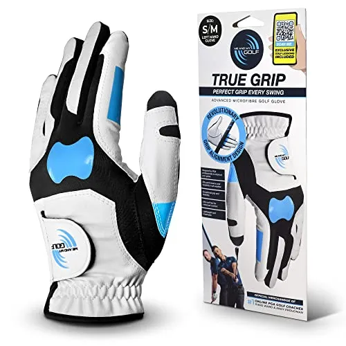 ME AND MY GOLF True Grip Trainingshandschuh – Optimaler Halt für Ihr Spiel – Größe S/M, Weiß