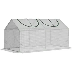 Outsunny - Gewächshaus - 120L x 60B x 60H cm - weiß