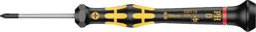 Wera 1550 PH Kraftform Micro 05030119001 ESD Kreuzschlitz-Schraubendreher PH 0 Klingenlänge: 40mm