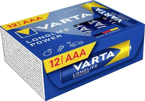 Varta Longlife Power AAA Cube Pack12 Micro (AAA)-Batterie Alkali-Mangan 1.5V 12St.