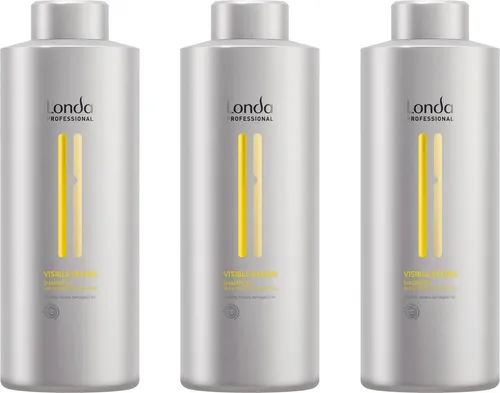 Londa Visible Repair Regenerations Shampoo 3x1000 ml - Reparierendes Shampoo für geschädigtes Haar, spendet intensive Feuchtigkeit und sorgt für strahlenden Glanz. Ideal für die tägliche Pflege.