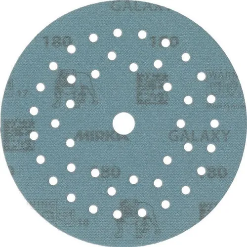 Mirka Galaxy Epoxid Schleifpapier 125mm - 50 Stk, Korn 180, selbstschärfendes Keramikkorn für perfekte Oberflächen ohne Kratzer