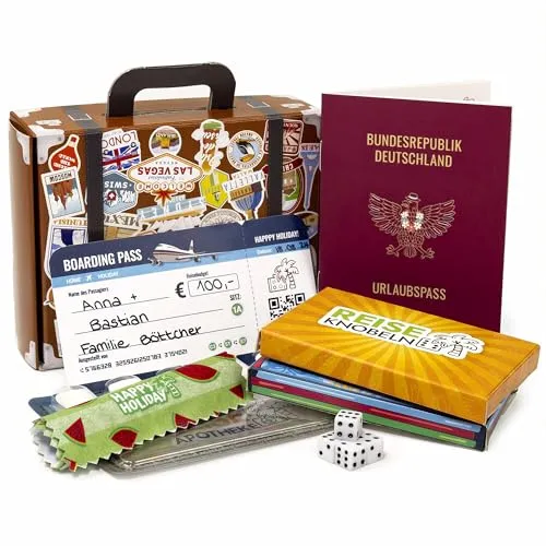 Reisegutschein Geschenk Verpackung