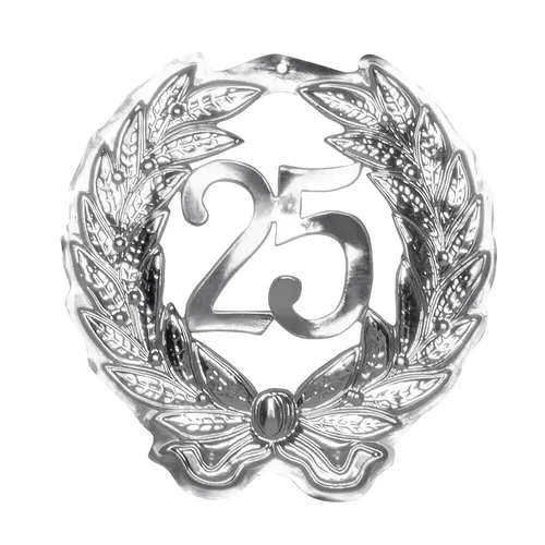 Wanddekoration Silberne Hochzeit '25' von Boland