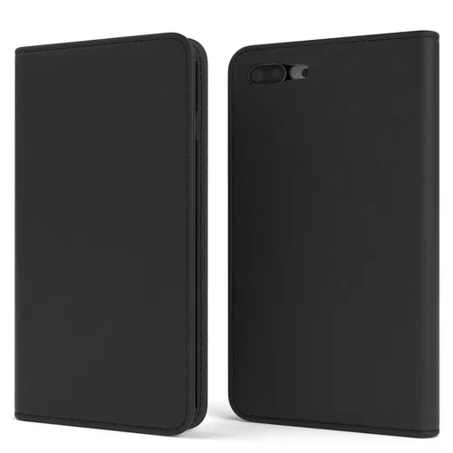 Tasche für Apple iPhone 8 / 7 Plus Cover Handy Schutz Hülle Case Etui Schwarz