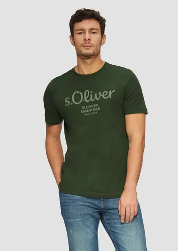 s.Oliver Kurzarmshirt T-Shirt T-Shirt mit Logo-Print