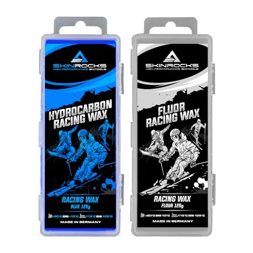SkinRocks Hydrocarbon Red & Fluor Racing Wachs Mix Ski LL Snowboard Basis Wax