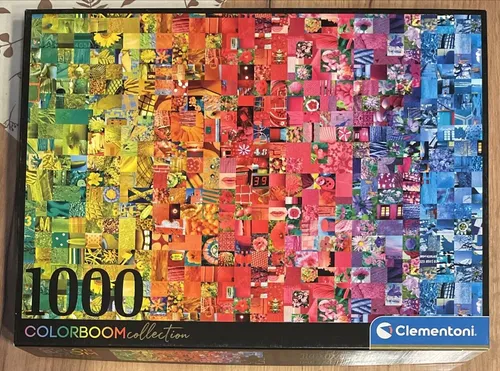Clementoni 39595 Collage Puzzle 1000 Teile - Colorboom Collection, farbenfrohes Geschicklichkeitsspiel für die ganze Familie ab 14 Jahren