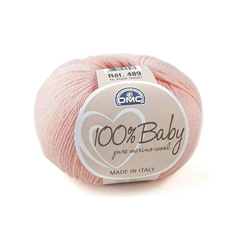 DMC - 100% Baby Wool, ideal ist für Baby-Strickwaren | 50 g, 225 m, 26 Farben