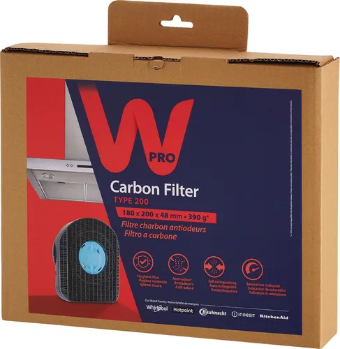 Wpro Antibakterieller Aktivkohlefilter DKF42, 481281718522 - CHF200/1 - 484000008577