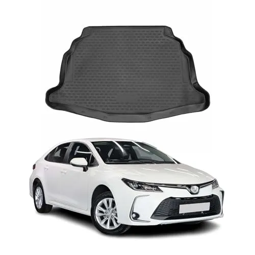 OMAC Kofferraummatte für Toyota Corolla E210 (2018-2024) - Fahrzeugspezifische Kofferraummatte, wasserdicht und rutschfest für optimalen Schutz. Leicht zu reinigen und geruchlos – ideal für ein sauberes Fahrzeuginnere.