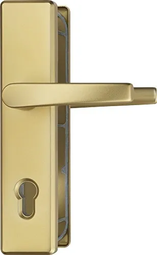 ABUS Tür-Schutzbeschlag HLS214 F3 mit beidseitigem Drücker in silber von ABUS