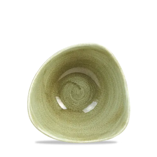 Churchill STONECAST Burnished Green Triangle Bowl von Churchill