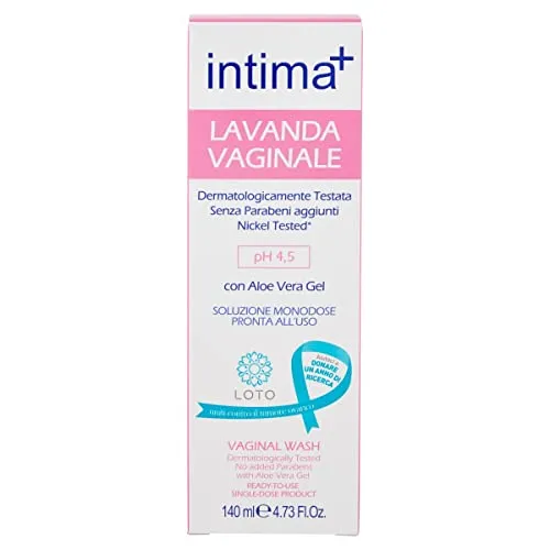 Intima+ I Vaginallavendel mit Teebaumöl und Aloe Vera Gel, pH 4,5, gebrauchsfertige Einzeldosislösung, 140 ml