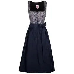 Spieth & Wensky Dirndl Gälin Leo Muster – Mididirndl 70cm in blau von Spieth & Wensky