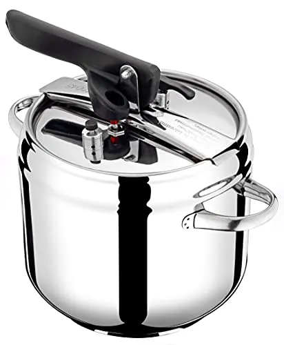 Pintinox First Schnellkochtopf aus nickelfreiem Edelstahl, induktionsgeeignet, mit 4 Sicherheitssystemen 3,5 l