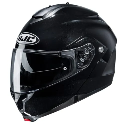HJC C91N Solid Klapphelm, schwarz, Größe M für Männer