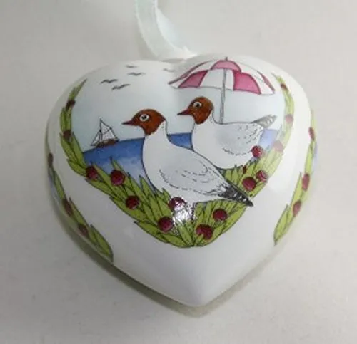 Hutschenreuther - Das Herz 2010 - Dekoration Porzellan Dekohänger Sammlerstück Jahresherz