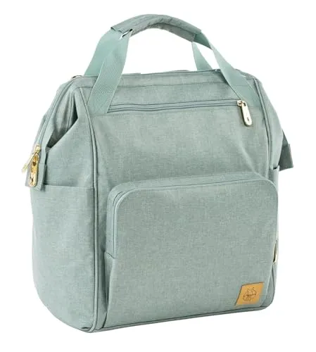 LÄSSIG Baby Wickelrucksack Goldie Backpack, mint in türkis von LÄSSIG