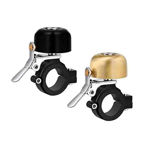 Greallthy Fahrradklingel, 90 dB, Klassische Fahrradklingel aus Messing, für Lenker von 22,2 bis 31,8 mm, Klingel für Rennrad und Mountainbike, Zubehör für Kinder und Erwachsene.