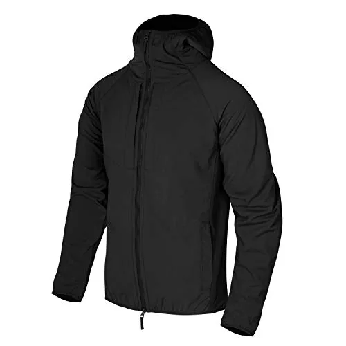 Helikon-Tex Urban Hybrid Softshell Jacket - StormStretch - Black - Funktionsjacke mit elastischen Bändern für optimalen Sitz, ausgestattet mit vier Reißverschlusstaschen und winddichtem YKK-Reißverschluss für besten Wetterschutz.