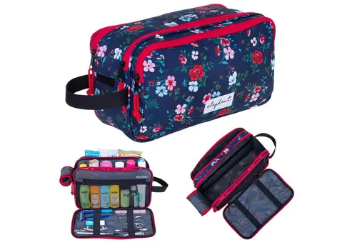 ELEPHANT Kulturbeutel Travel Flower Damen Washbag Reise, Kulturtasche Kosmetiktasche Reise Tasche Sauna