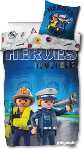 Skybrands Bettwäsche-Garnitur PLAYMOBIL PM003-B 135x200+80x80