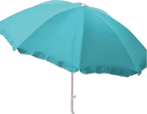 Strandschirm knickbar ca. 180 cm aus Polyester mit UV-Schutz und Mast