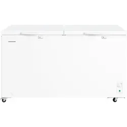 Heinner HCF-M508INVCE++ Gefriertruhe 508 L, Convertible (Gefrier-/Kühlschrank), Verriegelbar, Weiß - Weiß