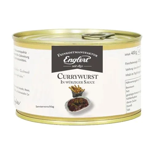 Englert | Currywurst für zwei in würziger Sauce | tafelfertig | 370g in Dose