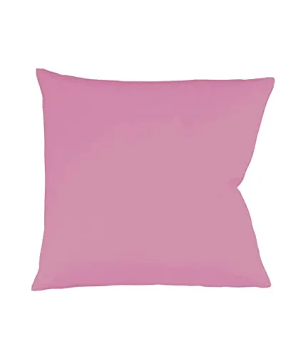 Fleuresse Colours Kissenbezug, Mako Satin, Rosa, 80 x 80 cm in pink von fleuresse