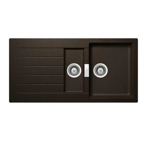 Schock Signus D-150-U Granitspüle mit Ablauffernbedienung - Sanitäranlagen & Zubehör - Hochwertige Cristadur-Oberfläche, elastisch und bruchfest, ideal für langlebige und pflegeleichte Nutzung in der Küche.