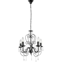 Hängende Deckenleuchte Toolight Ebt010-5Cp Black in schwarz von TOOLIGHT