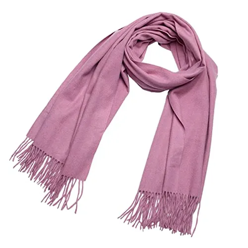 DonDon Wollschal Damen Winter 200 x 70 cm in rot von DonDon