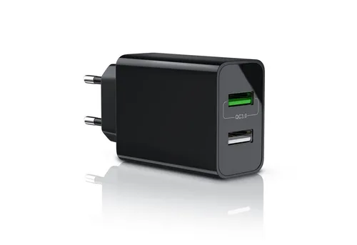Aplic USB-Ladegerät (3000 mA, 2-Port, 30W, Quick Charge 3.0 (QC 3.0) Schnelladefunktion)