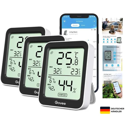 Govee Thermometer Hygrometer 3er-Pack von Govee