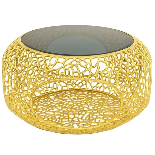 riess-ambiente Couchtisch SPIN Ø75cm in gold von Invicta Interior