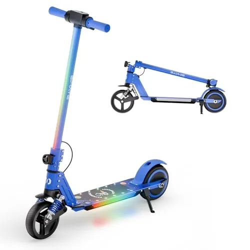 Qekud S5 E-Scooter Kinder, Faltbarer Elektroroller mit LED-Beleuchtung, 6,5