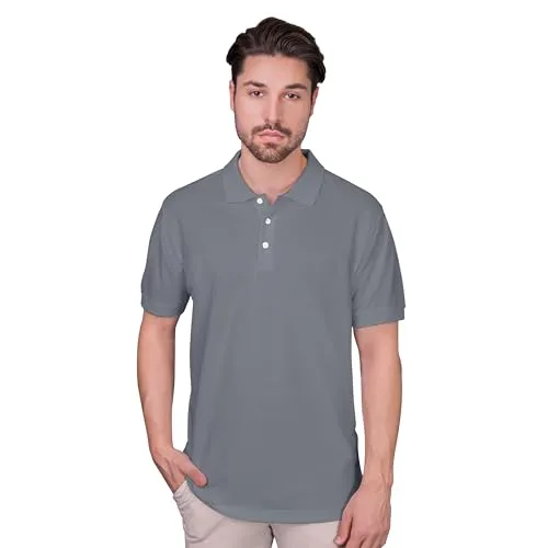 HRM Herren Heavy Performance M Polohemd, Stone, XXXXXXL - Poloshirts für Herren: Robustes und langlebiges Poloshirt aus 65% Baumwolle und 35% Elasthan, ideal für Arbeit und Freizeit, pflegeleicht und bis 60°C waschbar.