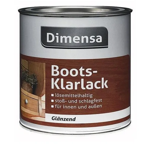 Dimensa Bootsklarlack Holzlack glänzend, 2,5 l , für innen u. außen