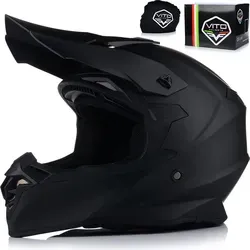 Motocross Helm | VITO TIVOLI | Herren und Damen | ATV QUAD ENDURO HELM | ECE 22.06 | Motorradhelm | XL (61-62cm) - Schwarz