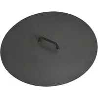 Deckel für Feuerschalen Ø 80,5 cm - Hitzebeständig und Robustes Design - Grillzubehör mit hitzebeständiger Beschichtung und robustem Naturstahl, ideal zum Schutz Ihrer Feuerstelle.